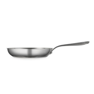Stainless Steel Frying <b>Pan</b> Round Shape With Glass Cover Oven Safe Dishwasher Safe For Gas And Induction Cooker - Product Image 1
