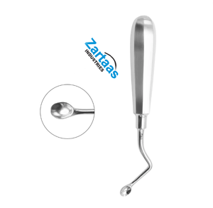 Cureta ósea Mod.USA con mango hueco ovalado en ángulo izquierdo No. Fabricante y Exportador de Instrumentos Quirúrgicos de 0 a 16 cm - Product Image 4