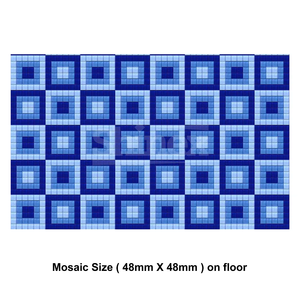 Azulejos Exteriores para Piscina de Alta Definición con Patrón Tradicional Impreso Brillante, Resistentes al Ácido, Antibacterianos y Antideslizantes para Villas - Product Image 3