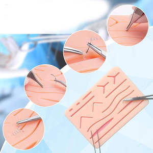 Kit d'entraînement à la suture cutanée en chirurgie plastique humaine, coussin d'entraînement en silicone à 3 couches, garantie 1 an pour la chirurgie - Product Image 2