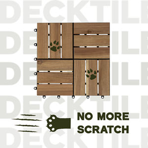 แผ่นไม้อะคาเซีย12แผ่นแบบประสาน DIY แผ่นกระเบื้องปูพื้นดีไซน์ทันสมัย - Product Image 6