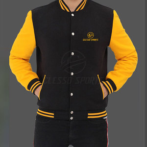 Chaqueta Letterman para Hombre, Manga Larga, Estilo Clásico, Informal, Abrigo Cálido, Ajuste Cómodo, Chaqueta Letterman Clásica para Hombre - Product Image 4