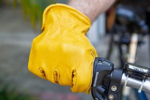New Arrivals Durable Grain Cowhide Leather Construction Work <b>Driver</b> <b>Gloves</b> Hand Protection Industrial Working Driving <b>Gloves</b> - Product Image 4
