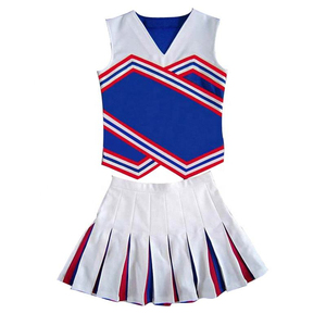 Ensemble d'uniformes de cheerleading pour adultes, haut sans manches et jupe bicolores violet, blanc et noir, impression par sublimation - Product Image 2
