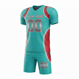 Custom American Football Uniform Jersey and Shorts Set with Front Logo Position - Product Image 2
