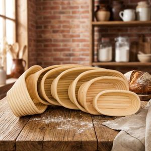 Cestas Ovaladas para Pan de 25 cm, Cestas de Mimbre Hechas a Mano para Fermentación, Cestas Ecológicas para Hornear, Fábrica en Vietnam - Product Image 4