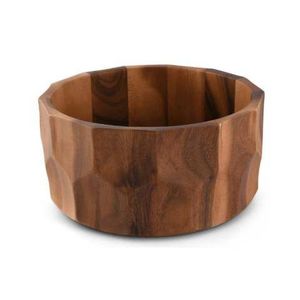 Bol de service artisanal en bois d'acacia - Écologique, style vintage, pour table de fête, finition polie, best-seller pour la maison et les restaurants - Product Image 5