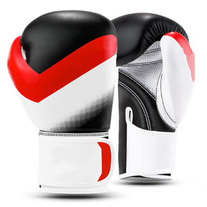 Gants de boxe en cuir 16oz pour entraînement de kickboxing, sac de frappe et sparring, arts martiaux, logo personnalisé - Product Image 1