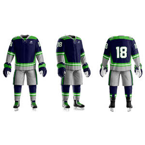 Nouvel uniforme de hockey sur glace adapté aux joueurs hommes et jeunes, conçu à partir de tissus de haute qualité pour un confort optimal - Product Image 1