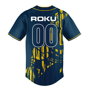 Servicio OEM alta calidad 100% poliéster hombres uniforme de béisbol conjunto logotipo personalizado ropa deportiva transpirable de talla grande al por mayor - Product Image 2