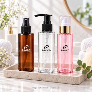 Pavico PET Cylinder <b>Bottle</b> 120ml for 24mm Neck with <b>Pump</b> Sprayer for Cosmetic Packaging Manufacturer Vietnam Offering OEM/ODM - Product Image 6