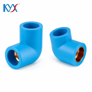Codo <span class=keywords><strong>de</strong></span> PPR azul <span class=keywords><strong>de</strong></span> fábrica <span class=keywords><strong>de</strong></span> 90 grados con inserto <span class=keywords><strong>de</strong></span> <span class=keywords><strong>cobre</strong></span> puro T2, accesorio <span class=keywords><strong>de</strong></span> tubería <span class=keywords><strong>de</strong></span> plomería <span class=keywords><strong>de</strong></span> fusión en caliente <span class=keywords><strong>para</strong></span> <span class=keywords><strong>agua</strong></span> <span class=keywords><strong>potable</strong></span> fría y caliente - Product Image 2