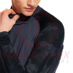 Wholesale Customized Long Sleeve Rash Guard <b>For</b> <b>Men</b> Stretch Fitness Breathable Quick Dry <b>Men</b> Rash Guard - Product Image 5