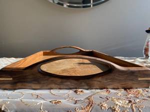 Plateau de service et assiette à fruits en bois de hêtre japonais personnalisable, poli, de luxe, écologique, fait main, pour restaurant et usage domestique - Product Image 3