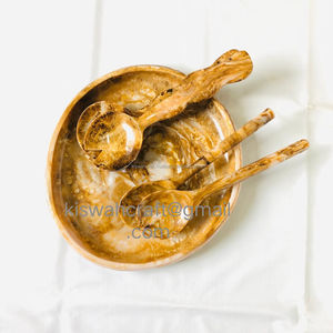 Ensaladera desechable ecológica de alta calidad y Plato de frutas acabado pulido mesa de resina para servir para fiestas - Product Image 3