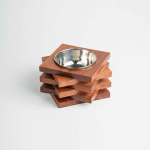 Unique <b>Stacked</b> Wooden Bakhoor Burner Geometric Incense Holder With Metal Cup Arabic Oud Charcoal Burner For Home Decoration - Product Image 5