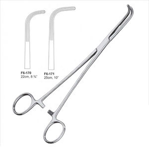 Pinzas Quirúrgicas Hemostáticas para Ducto Biliar 10"/8" Crile, Acero Inoxidable Médico, Manuales, Reutilizables, Certificación CE, Uso Hospitalario - Product Image 1