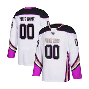 Custom Logo Printed Jersey Ice Hockey Jerseys <b>Shirts</b> Stitched Unisex Field Hockey Uniforms 100% <b>Polyester</b> Breathable Quick Dry - Product Image 4