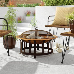 Elegante fogata de cobre martillado para espacios exteriores de lujo que ofrece funcionalidad de estilo y durabilidad duradera - Product Image 6