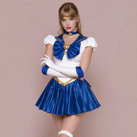 Conjunto de Cosplay con Top Corto y Falda Plisada, Uniforme Escolar, Vestido con Camisa de Manga Larga y Falda Plisada, Traje de Marinera para Mujer