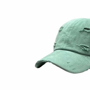 Casquette Dad Hat Unisexe en Coton Imprimé Effet Vieilli Kaki, Style Décontracté pour le Streetwear, Réglable, Vente en Gros - Product Image 3