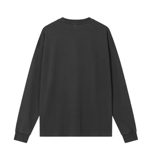 Sudadera Unisex con Cuello Redondo y Lavado Ácido, Estilo Vintage, Streetwear, Impresión de Logotipo Personalizado, Proveedor OEM ODM - Product Image 2