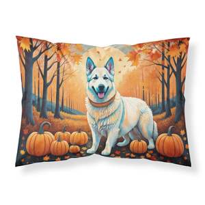 <b>White</b> German Shepherd Artwork Decorative Standard Pillowcase Lightweight & Super Soft Easy Care <b>Cushion</b> Case - Product Image 1
