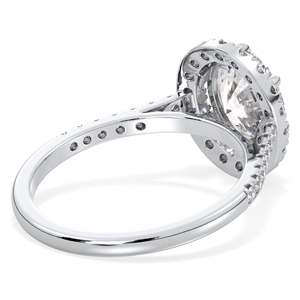 Bijoux fins personnalisés REYES, alliances en or blanc 14 carats avec diamants ronds, design classique, nouveaux bijoux de style chrétien pour femmes - Product Image 4