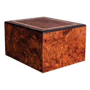 Urne funéraire en bois de burl de qualité supérieure, faite à la main, grande boîte commémorative en bois, urne funéraire de luxe pour cendres d'adultes, urnes en bois en gros - Product Image 1