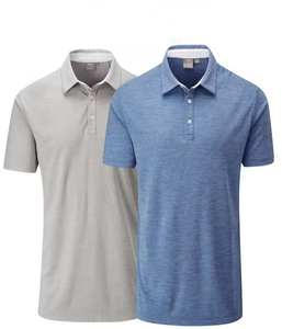 Chemises d'uniforme professionnelles personnalisées pour hommes, manches courtes, infroissables, avec poche, 180 grammes, 100 % coton tricoté, numériques, vente en gros - Product Image 2