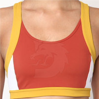 Soutien-gorge de sport moderne grande taille, design épuré, écologique, avec logo frontal, respirant, en Spandex/Polyester, maintien élevé, confortable pour l'entraînement
