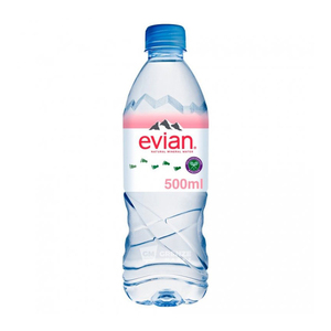 AGUA MINERAL NATURAL EVIANS 75CL BOTELLA DE PLÁSTICO SIN GAS CERTIFICADA KOSHER ORIGEN LAGO 1KG VIDA ÚTIL DE 24 MESES - Product Image 1