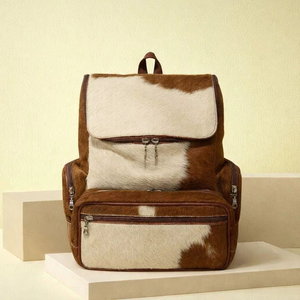 Sac à dos en cuir véritable pleine fleur pour ordinateur portable, en cuir de vachette, personnalisable avec logo, fournisseur et fabricant en gros LHBP-0019 - Product Image 1