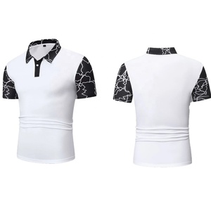 Polo con estampado de logotipo personalizado, camiseta informal de manga corta bordada, camisetas de Golf para hombre, camiseta de talla grande, ropa de calle de dos tonos OEM - Product Image 6