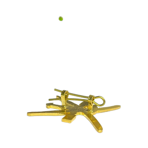 Insigne de casquette Muscat plaqué or 24 karts Matériau métallique durable - Product Image 3