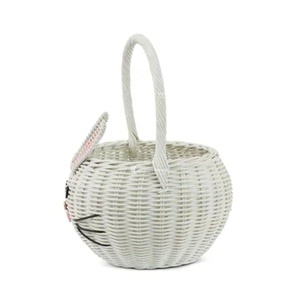 Faux Wicker <b>Easter</b> Egg <b>Baskets</b> for Kids Handmade Woven <b>Easter</b> Bunny <b>Basket</b> Rustic Farmhouse Decorative Eggs Hunting <b>Basket</b> - Product Image 6