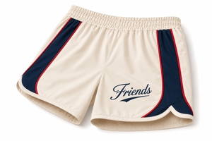 Premium design Cream MMA <b>Shorts</b> with Navy Red Stripes Heat-Transfer Printed Quick Dry Regular Fit MMA <b>shorts</b> - Product Image 6