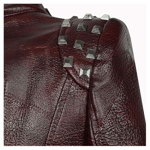 Chaqueta de Punto de Cuero Genuino para Mujer, Logotipo Personalizado, Marca Privada, Transpirable, de Secado Rápido, Ropa de Abrigo de Moda para Invierno, OEM, ODM, Digital - Product Image 4
