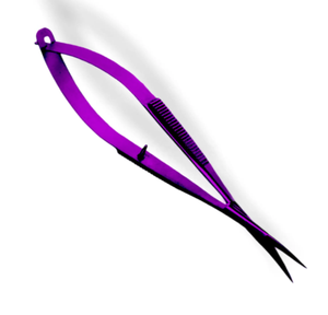 Ciseaux à ressort en acier inoxydable à lame tranchante pour extensions de cils avec logo personnalisé - Product Image 3