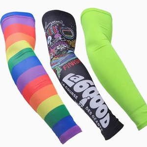 Mangas de compresión personalizadas, ecológicas, transpirables, unisex, de poliéster, tallas grandes, para fútbol y baloncesto, con estampado por transferencia térmica - Product Image 3