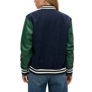 Chaqueta universitaria de lana para mujer al por mayor, tejido de punto bordado, diseños personalizados, manga larga, uso universitario y escolar - Product Image 2