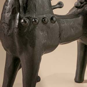 Figura Decorativa de Caballo de Cerámica Hecha a Mano, Acabado Antiguo, Escultura Ecuestre, Arte Rústico para Mesa, Artículo Coleccionable, Decoración del Hogar - Product Image 2
