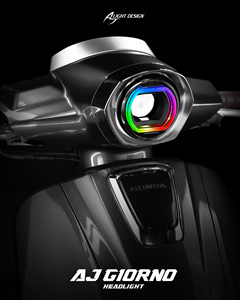 AJ Light Design Giorno Headlight Retrofit - Premium Bright Durable Waterproof <b>RGB</b> LED Color Changing PnP App <b>Controls</b> - Product Image 3