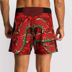 Pantalones Cortos de Boxeo con Cintura Elástica, Rendimiento en el Gimnasio, Secado Rápido, Transpirables, Impermeables, Elásticos en Cuatro Direcciones, Spandex/Poliéster, Equipo Ligero - Product Image 3