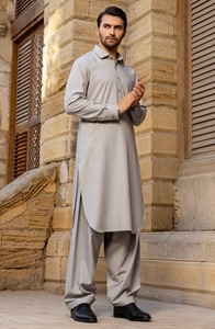Elegante Shalwar Kameez Tradicional Indio de Algodón de Alta Calidad para Hombre |   Ropa para Fiestas y Eventos de Boda Sin Arrugas - Product Image 1