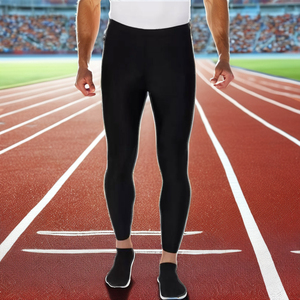 Pantalones de Compresión para Hombre al por Mayor, Ecológicos, Transpirables, Elásticos, Ajustados, con Cintura Elástica, Ligeros, de Punto - Product Image 3
