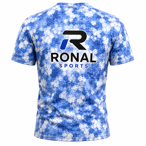 เสื้อยืดผู้ชายสไตล์วินเทจแบบย้อมสีเอซิด ฮิปฮอป สตรีทแวร์ ผ้าฝ้าย 100% รับสั่งทำเสื้อยืดโอเวอร์ไซส์ พร้อมปักโลโก้ - Product Image 2