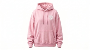 Sudadera con Capucha Rosa Dumela para Niñas, 100% Algodón, Felpa, Bolsillo Frontal Grande, Estilo Casual Urbano, Transpirable, Ropa de Invierno - Product Image 1