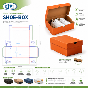 Custom Corrugated Rigid Shoe <b>Box</b> Flexographic Matt Lamination Aseptic <b>Gift</b> Packaging OEM ODM Wholesale Vietnam Manufacture - Product Image 2