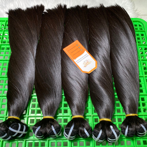 Extensiones de cabello humano de trama virgen Remy 100%, cabello crudo de fábrica de Color Natural dibujado doble, precio al por mayor - Product Image 2